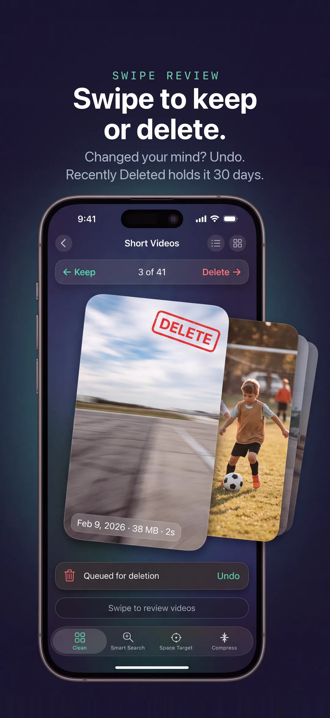 App Store screenshot. Swipe to keep or remove.